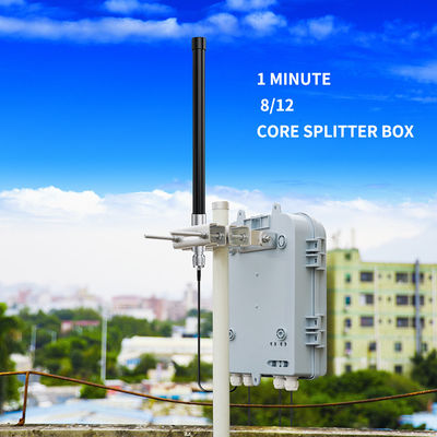 1 point 8/12 core Fiber Splitter Box for Helium Outdoor Waterproof Fiberglass Antenna