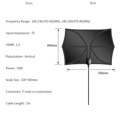 Indoor 5g 4k Yagi Exterior Aerial For Plug 75 Ohm Digital Outdoor Cable Adapter Gold Tv Antenna