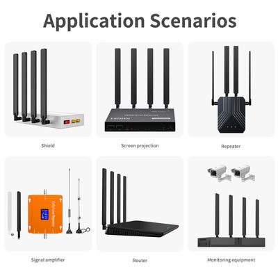 Long Range and 50 Ohm SMA Connector Rubber Omni Wifi Antenna for 360 Degree Coverage