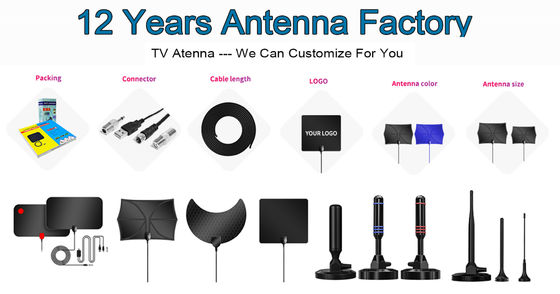 Steel Box Indoor Black Clear Satellite Hdtv Digital Amplified Hd Outdoor Ante Tv Antenna