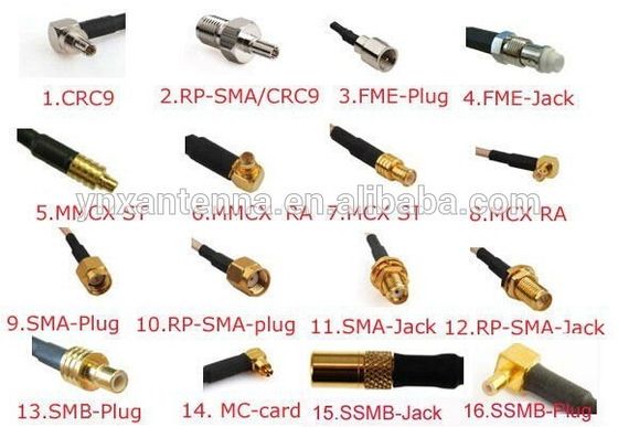 35cm SMA to IPEX/SMA to MCX/SMA to N Cable Antenna Connector for 50 OHM Input Impendence