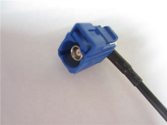 Customized Fakra male to Fakra female pigtail cable in blue for Antenna Accessory