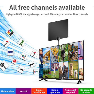 50W Max Input Power Dvb T2 Long Range HDTV 4k Indoor Hdtv Cable Outdoor Digital Tv Antenna
