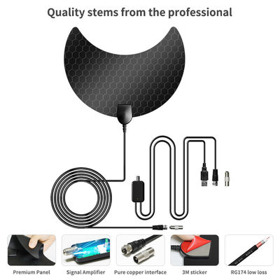 Indoor Hdtv Free View Active Malaysia Rotor Ship Satellite Digital TV Antenna with Amplifier