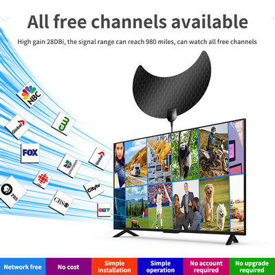 Indoor Hdtv Free View Active Malaysia Rotor Ship Satellite Digital TV Antenna with Amplifier