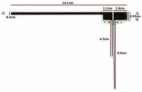 Japan Wireless Car Indoor GPS ISDB TV Antenna Signal Booster with GT16 GT13 VR1 Connector