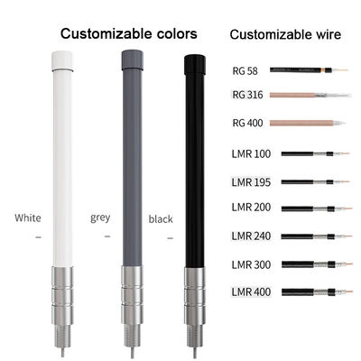 12 Dbi 15Dbi 10Dbi Omni Dual Band Communication 4G Wifi 2.4g 5.8g 915mhz 433 mhz 868mhz Grey Fiberglass Antenna