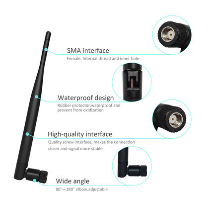 High Gain 915MHz SMA Male Whip Antenna for Long Range Communication in LPWAN Applications