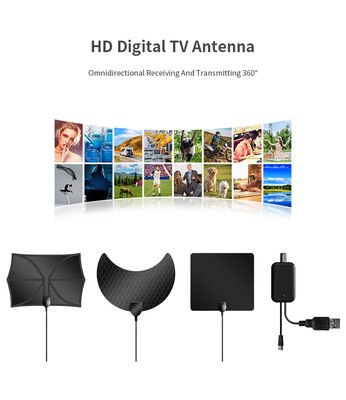 Smart TV TV Antenna IEC/F Male Connector 50 Miles Range ISDB-T ATSC DVB-T DVB-T2 HDTV