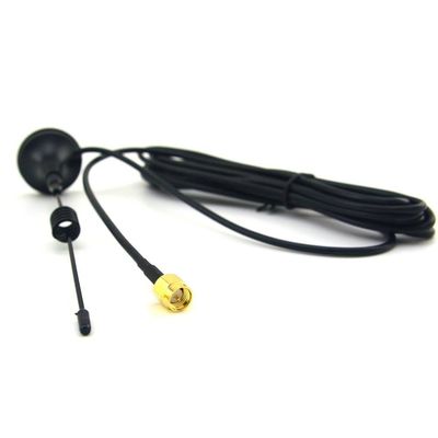433 MHz Unity Gain Omni Antenna Magnetic Base and Male TS9 Connector 50 ohms Impedance