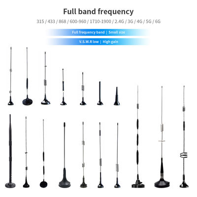 Max Input Power 50 OHM Outdoor Long Range Signal Booster Spring Loop Base Magnetic 2G 4G GPRS GSM 3G Antenna