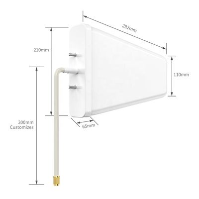 Vertical Polarization 11dBi LPDA 4G LTE Antenna Screw Mount for Car Communication